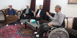 عیادت نماینده رهبری از جانباز قطع نخاع شاهرودی