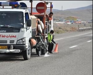 خط‌کشی ۳۱۰ کیلومتر از راه‌های مهدیشهر در دستور کار راهداری سمنان قرار گرفت